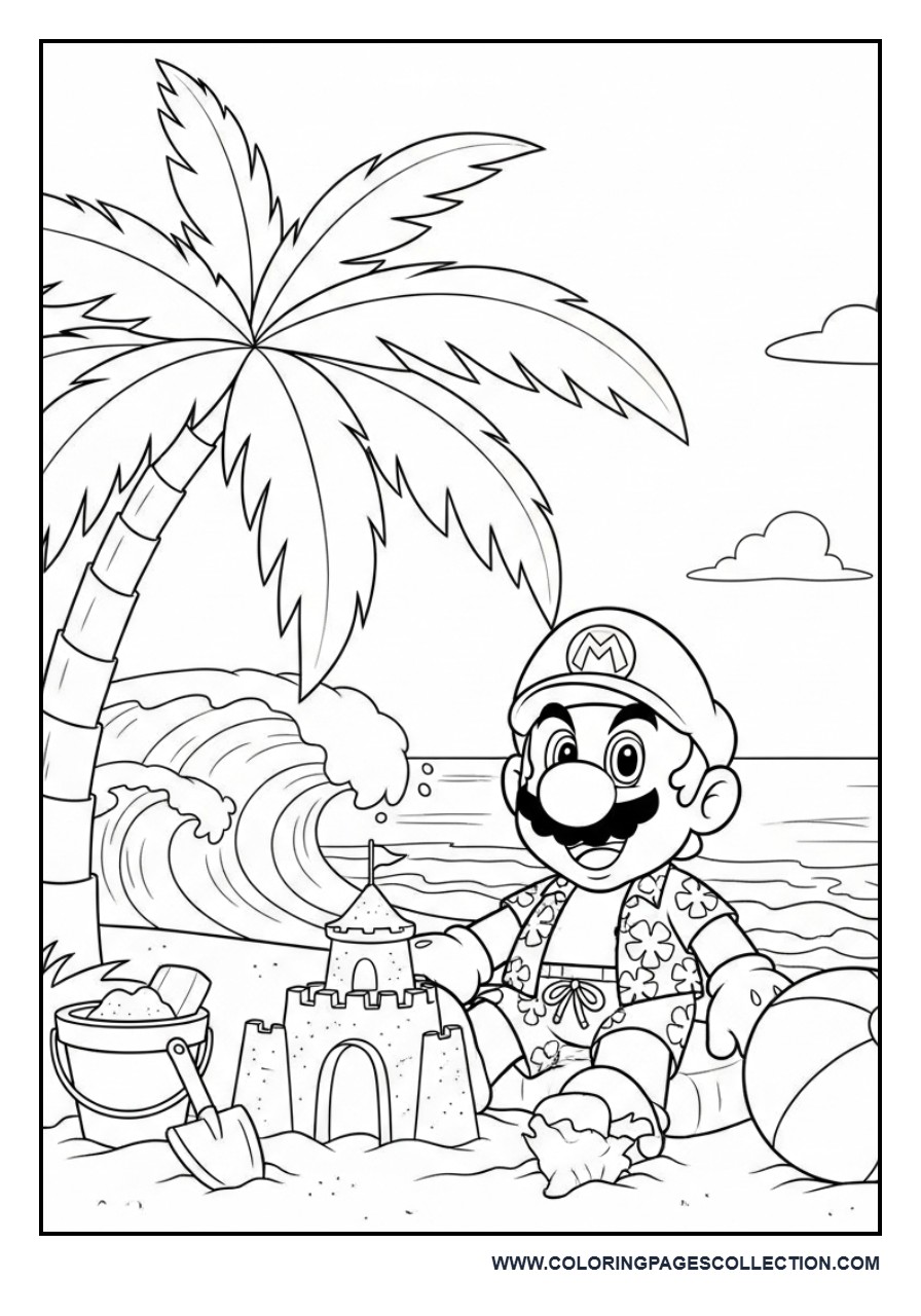 Summer Beach Mario