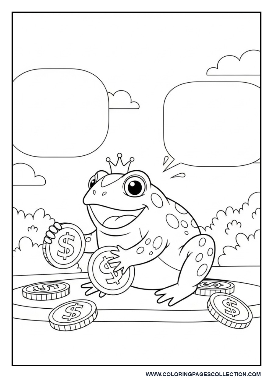 Toad Collecting Coins