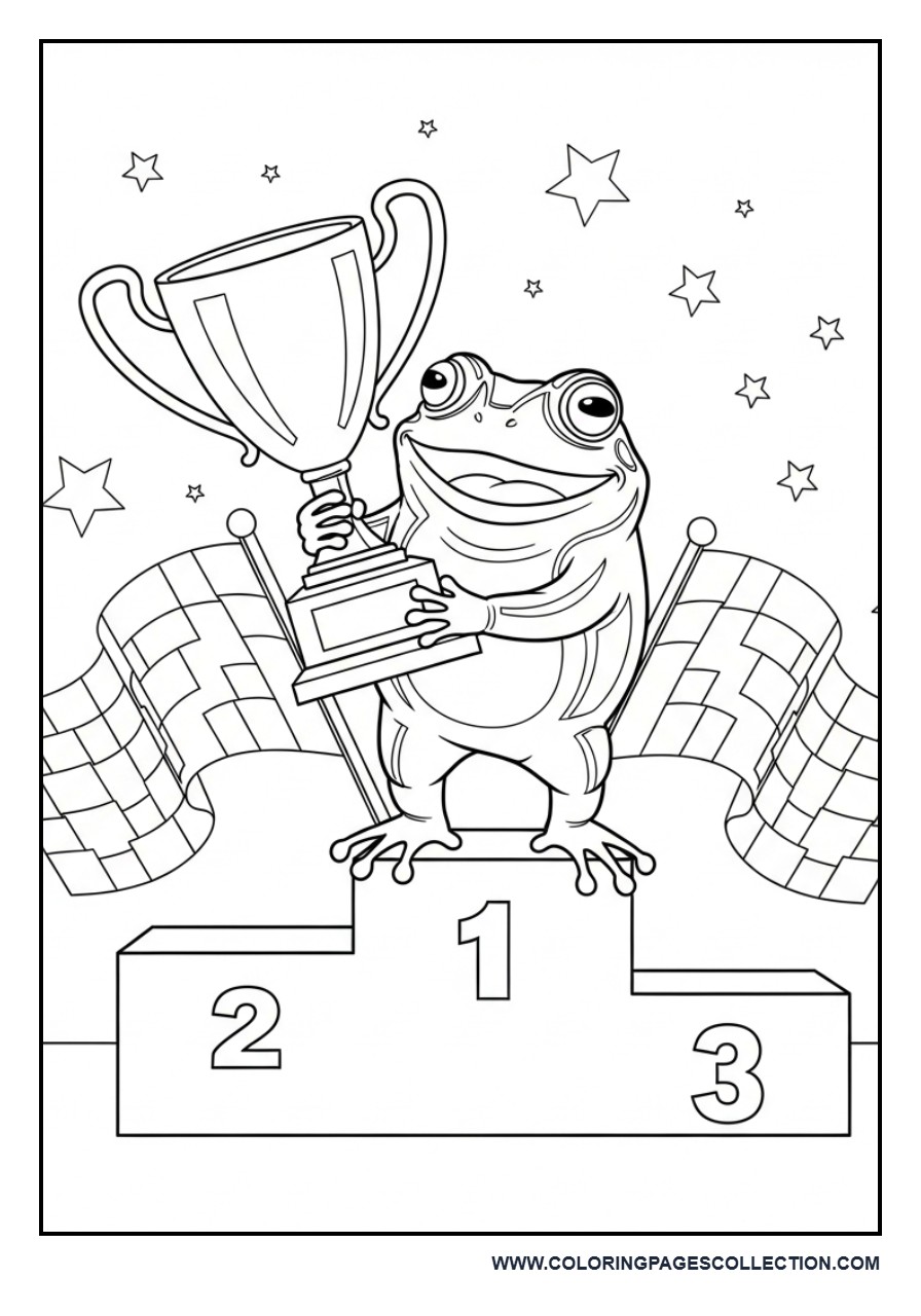 Toad Holding Racing Trophy