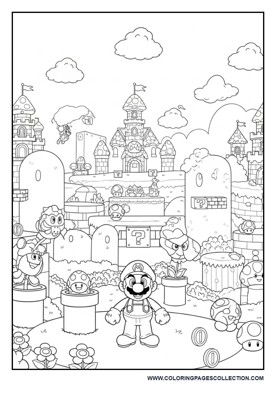 Ultimate Mushroom Kingdom Scene