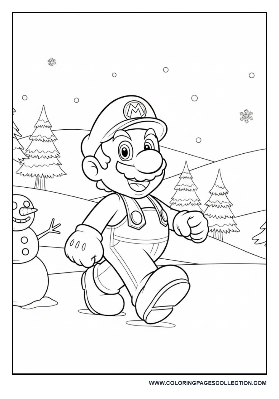 Winter Mario Snow Adventure