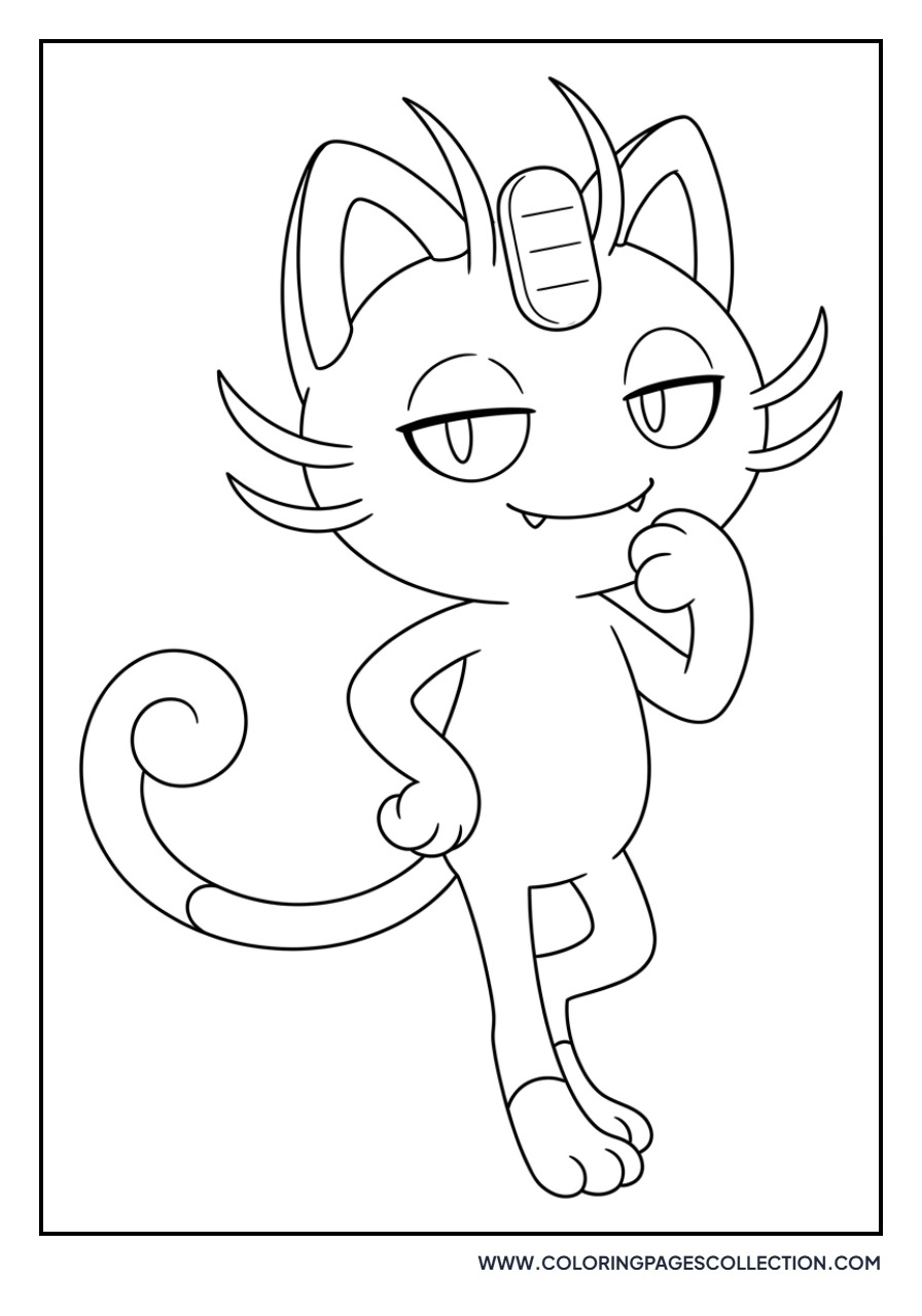Alolan Meowth Smirking