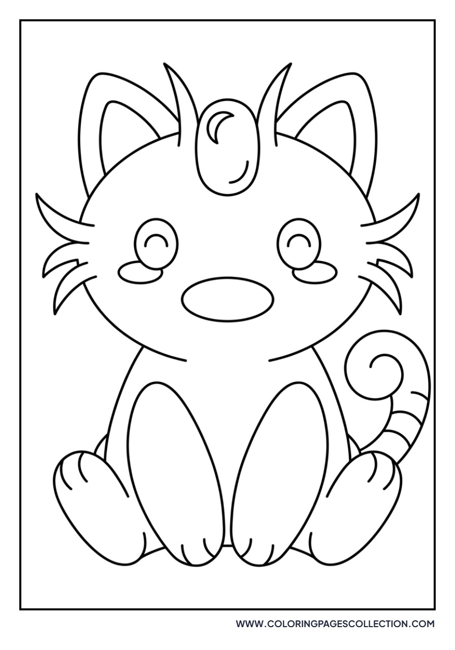 Classic Meowth Sitting