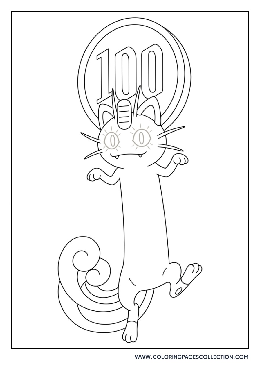 Gigantamax Meowth Stretched