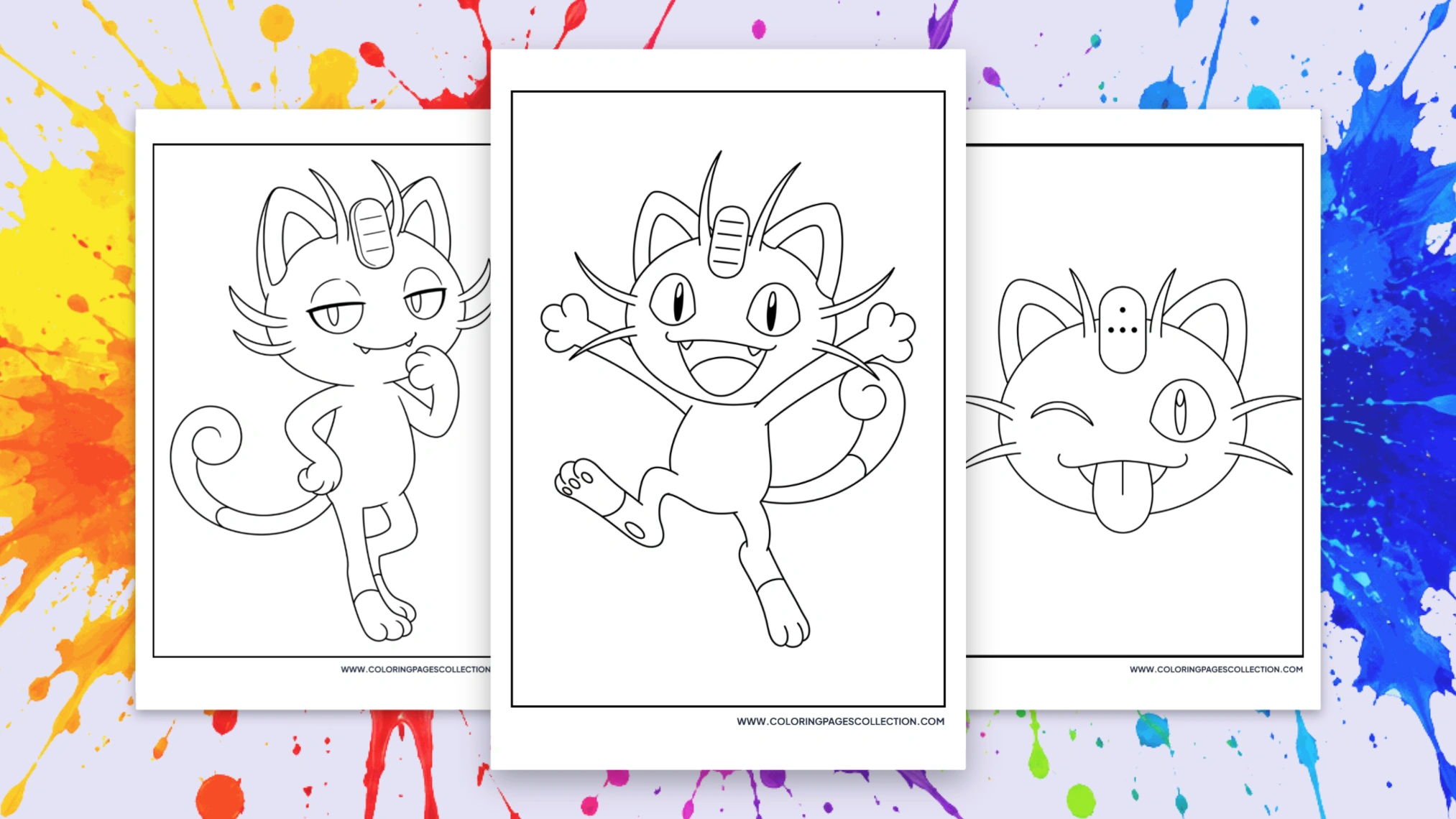 63+ Free Printable Meowth Coloring Pages