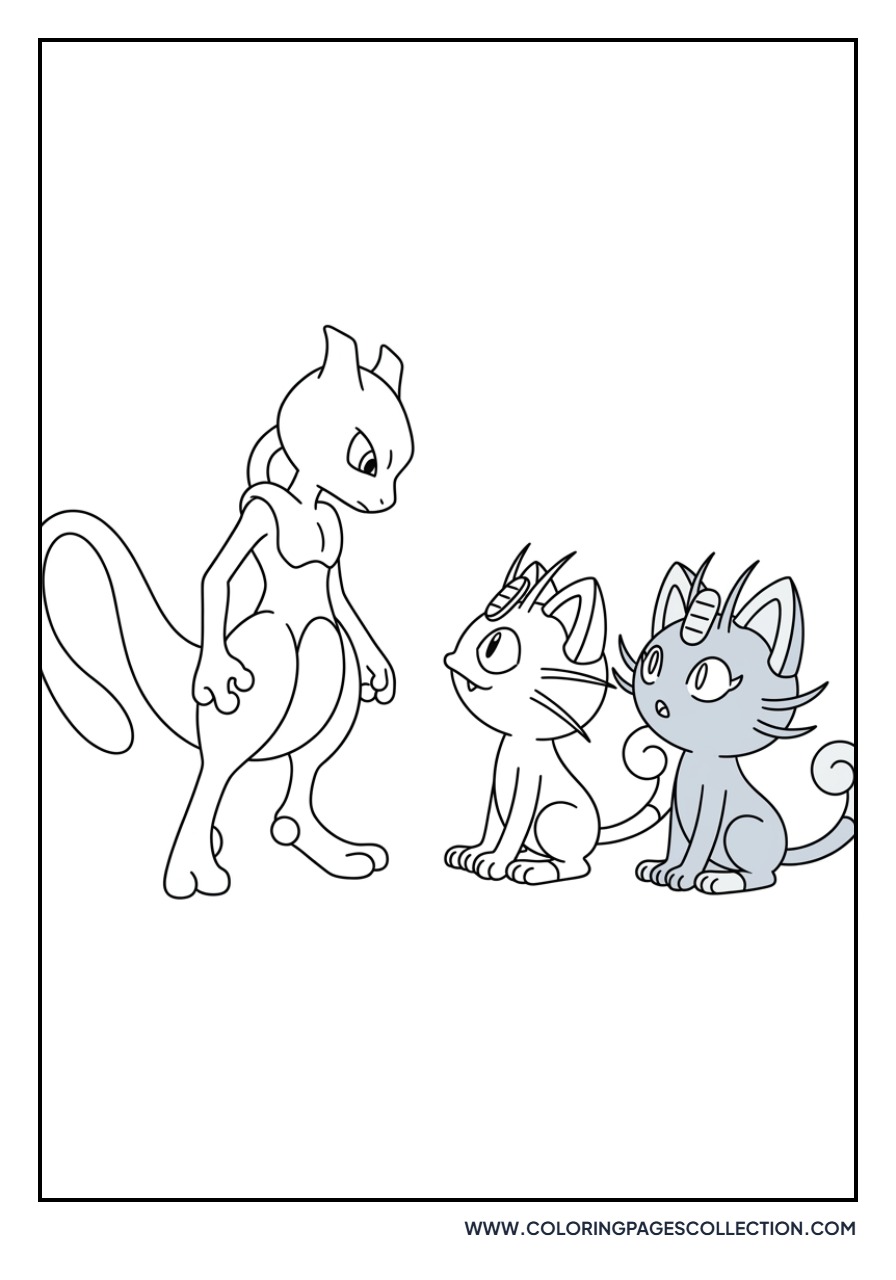 Meowth and Meowth (Regional Mix)