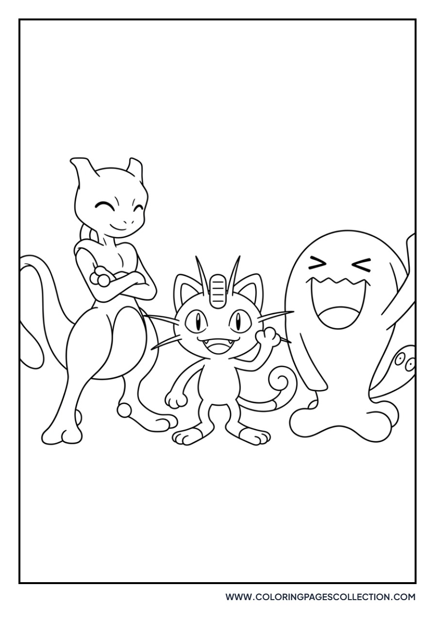 Meowth and Wobbuffet