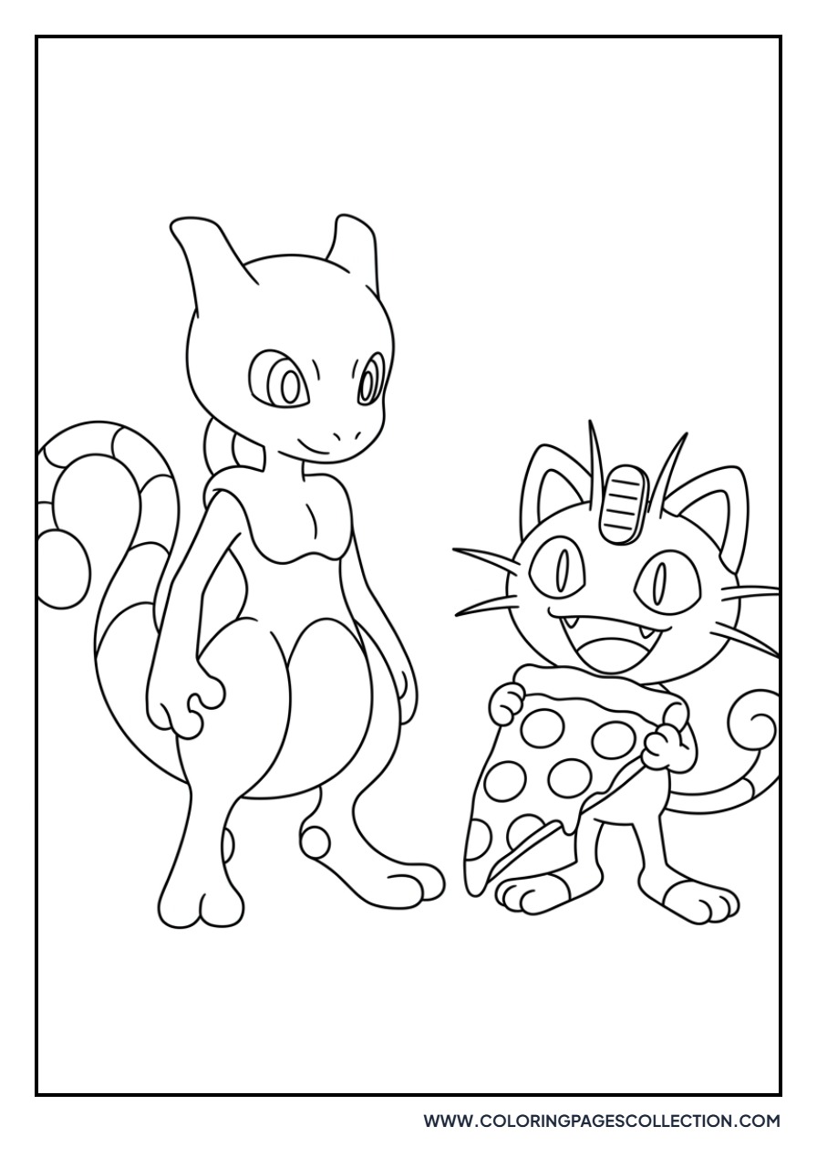 Meowth Eating Pizza