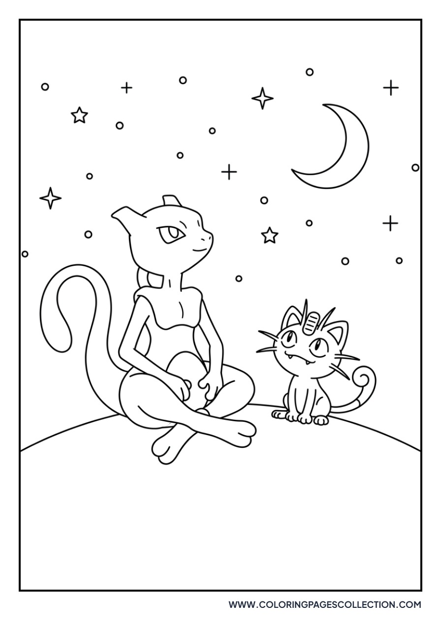 Meowth Under the Stars