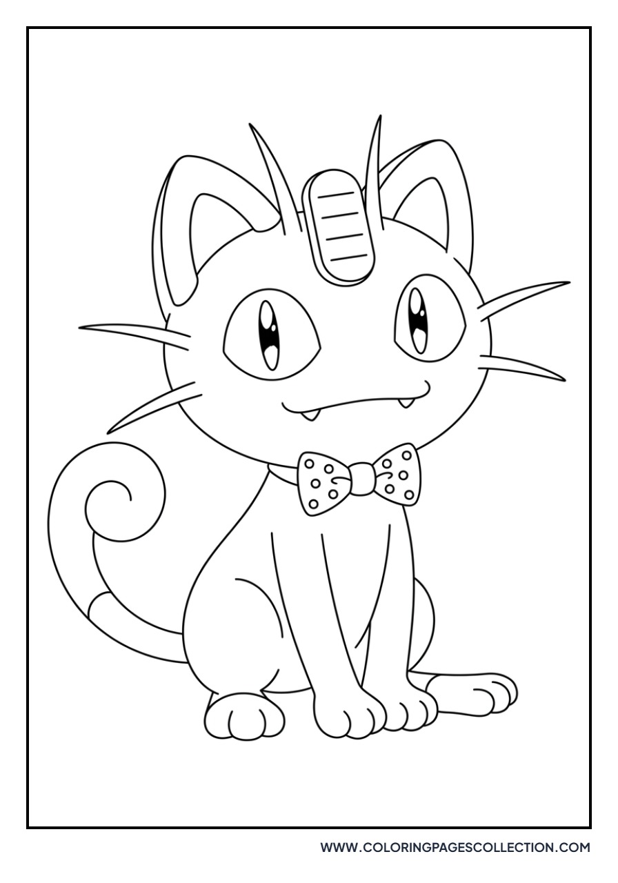 63+ Free Meowth Coloring Pages (Printable PDF)
