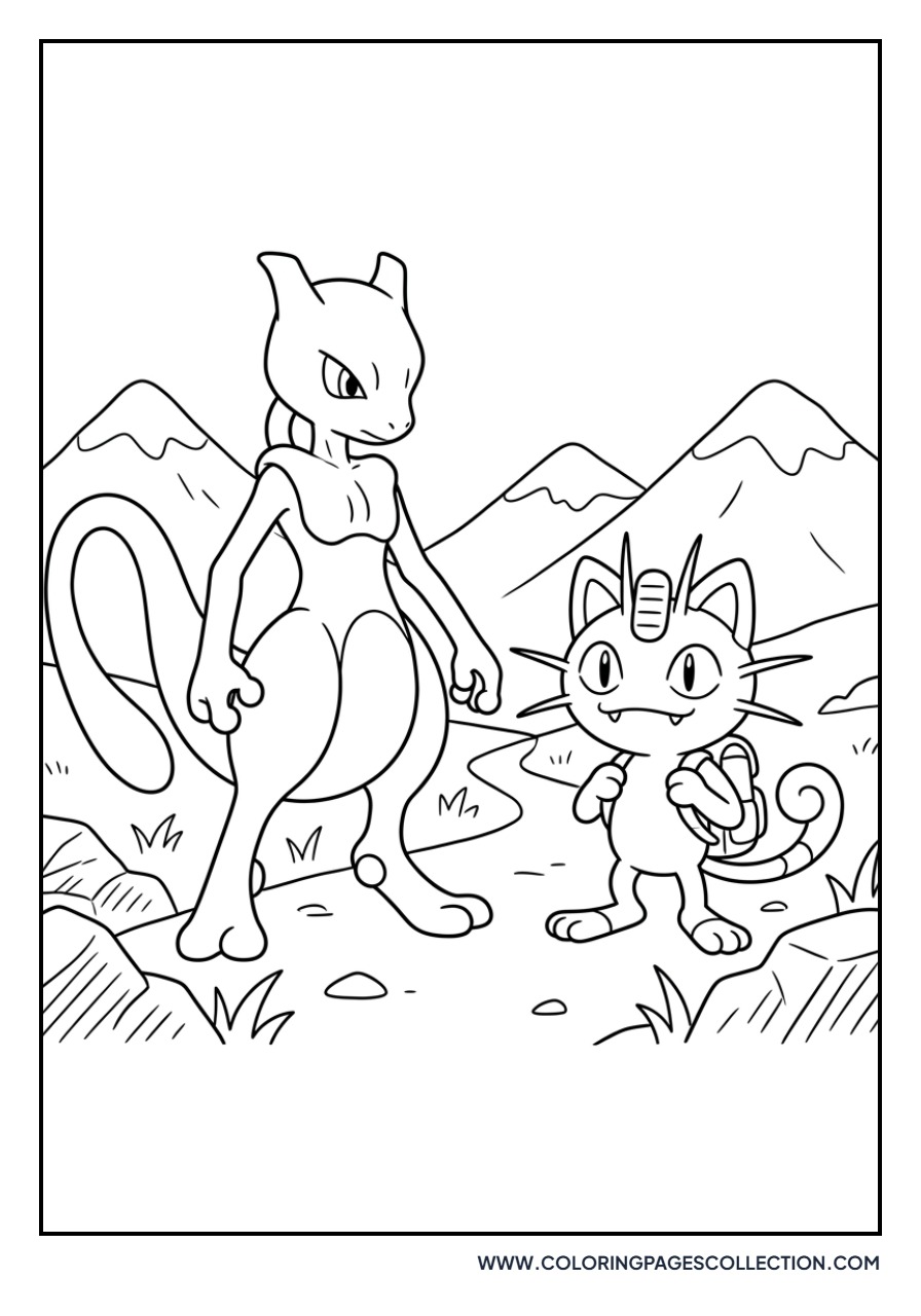 Meowth with a Backpack