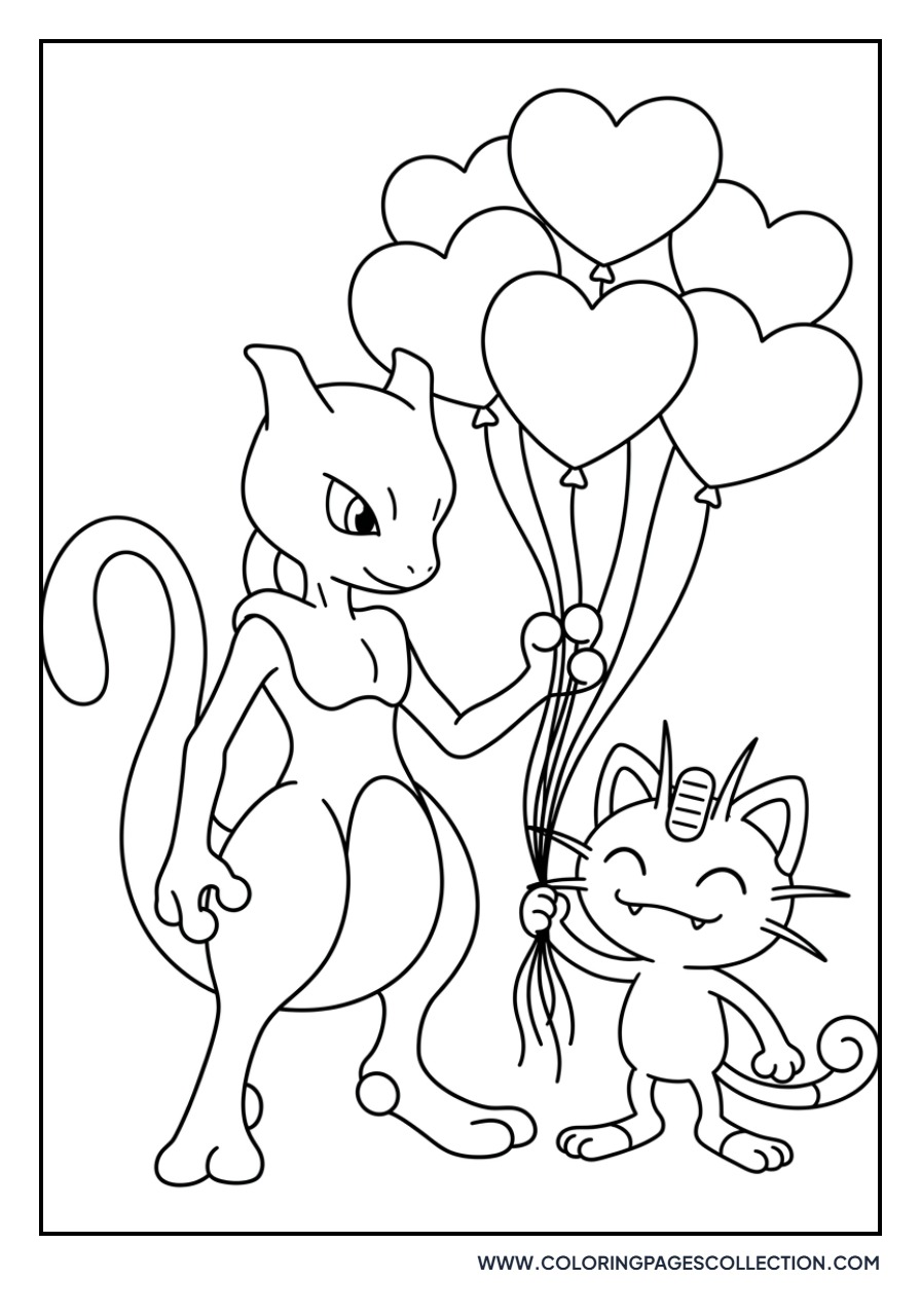 Meowth with Balloons
