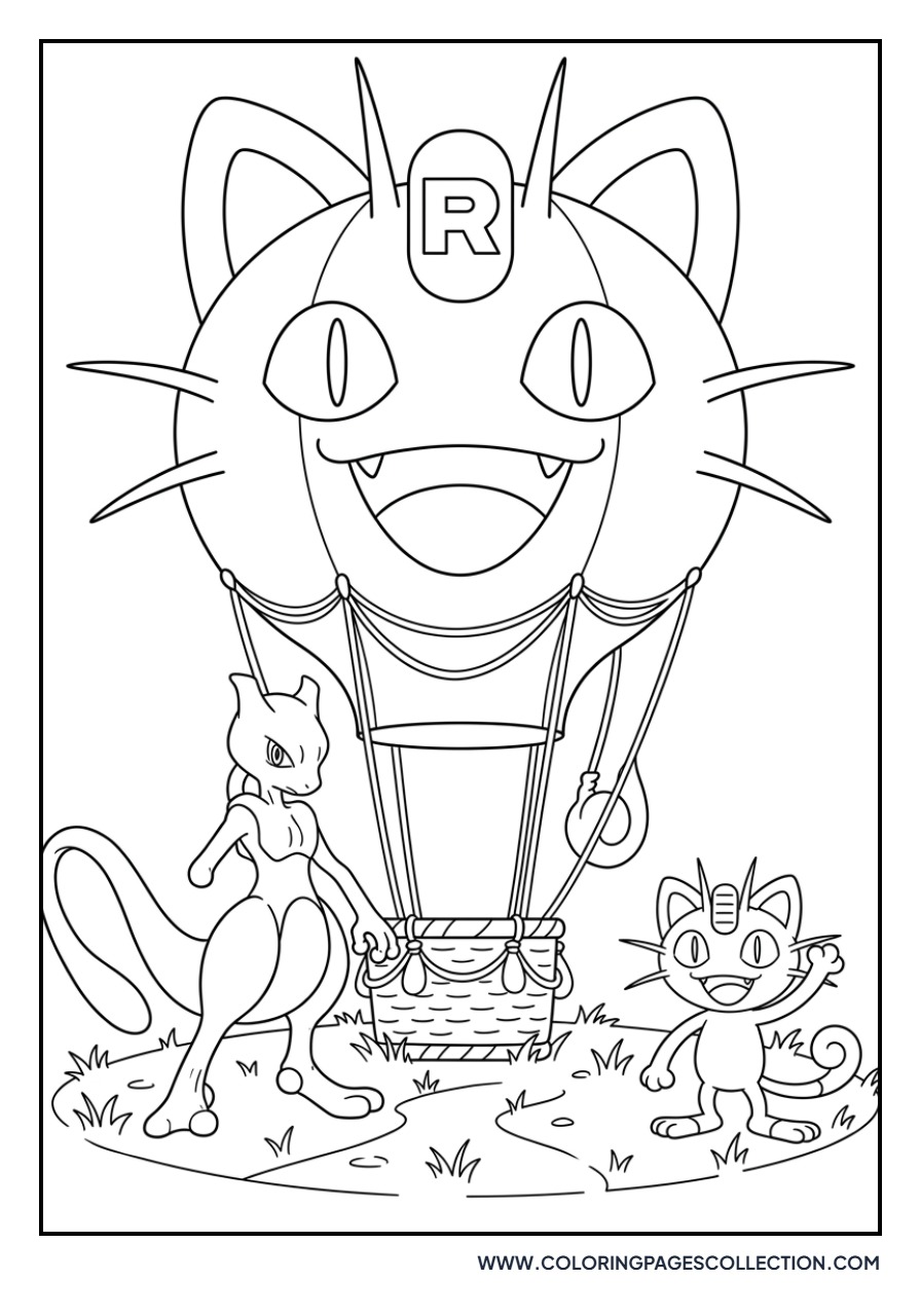 Meowth with Meowth-Balloon