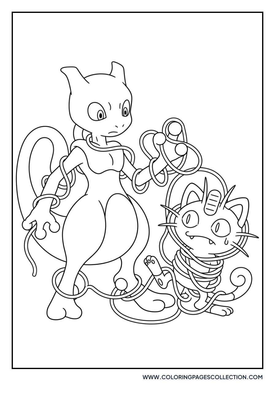 Meowth with Yarn