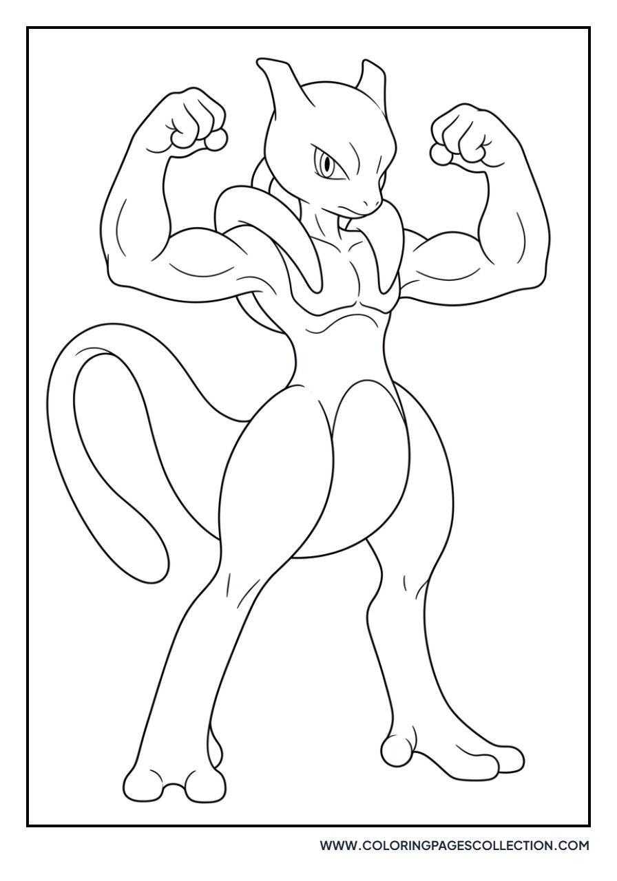 Mega Mewtwo X Flexing