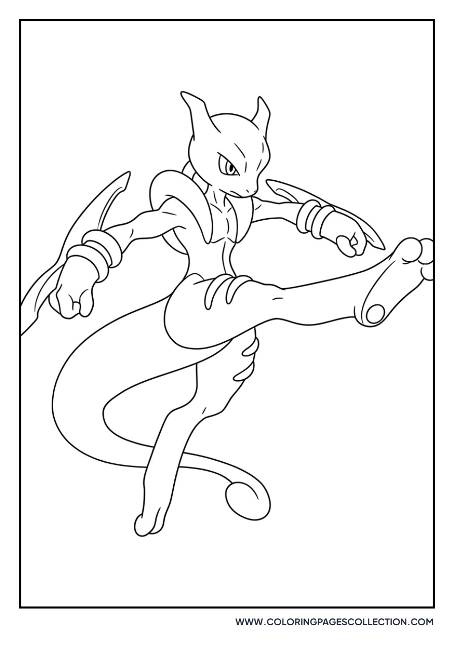 Mega Mewtwo X Jumping