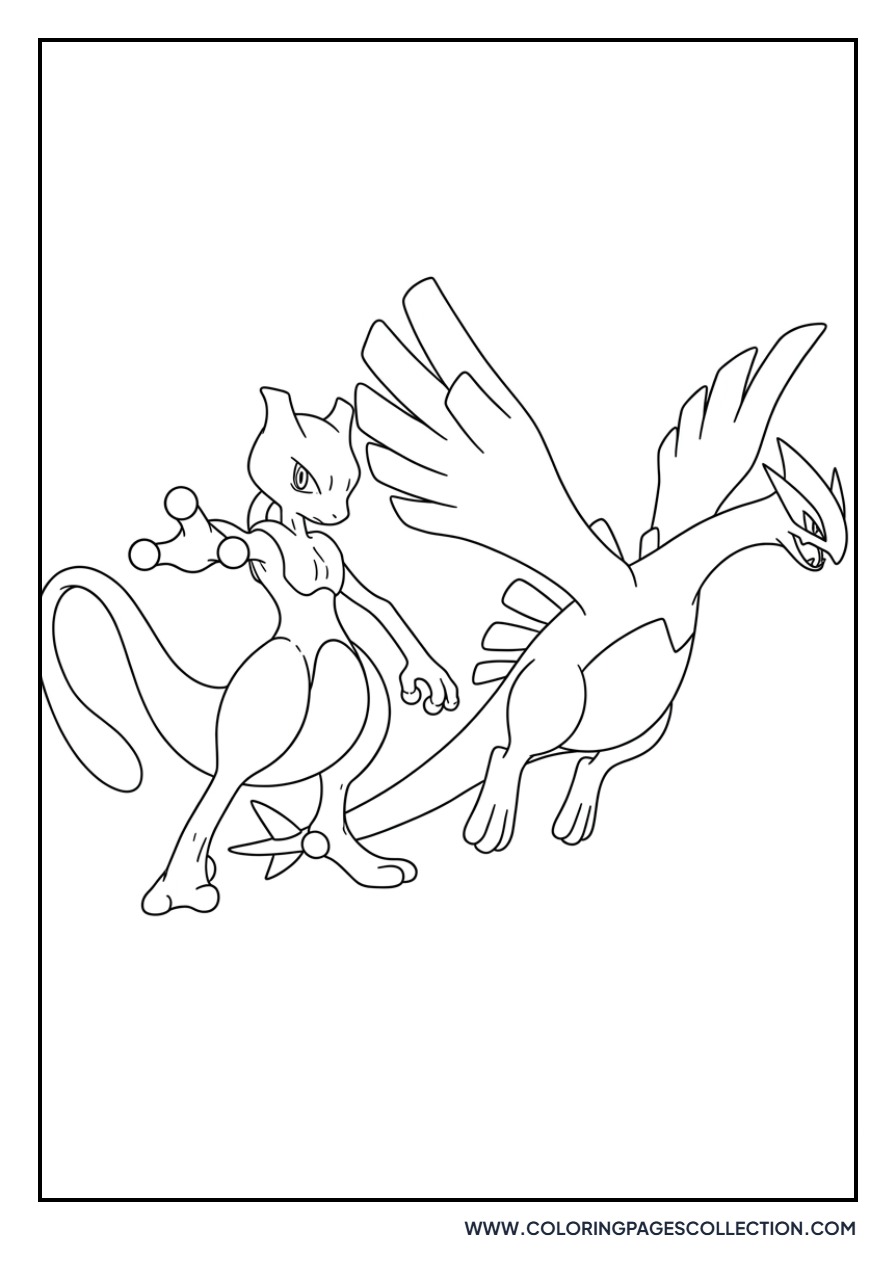 Mewtwo and Lugia