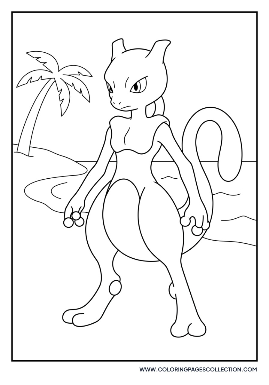 Mewtwo at the Beach