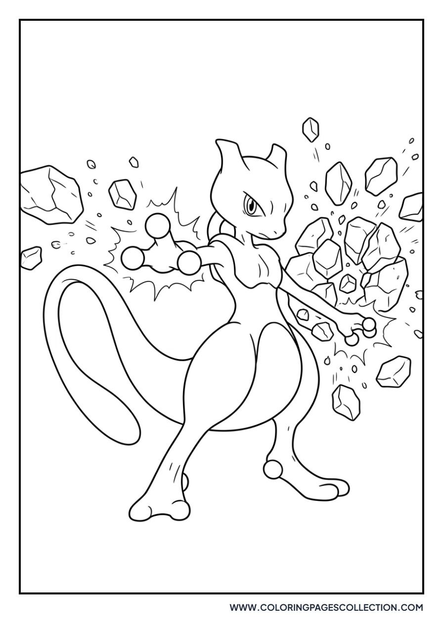 Mewtwo Crushing Rocks