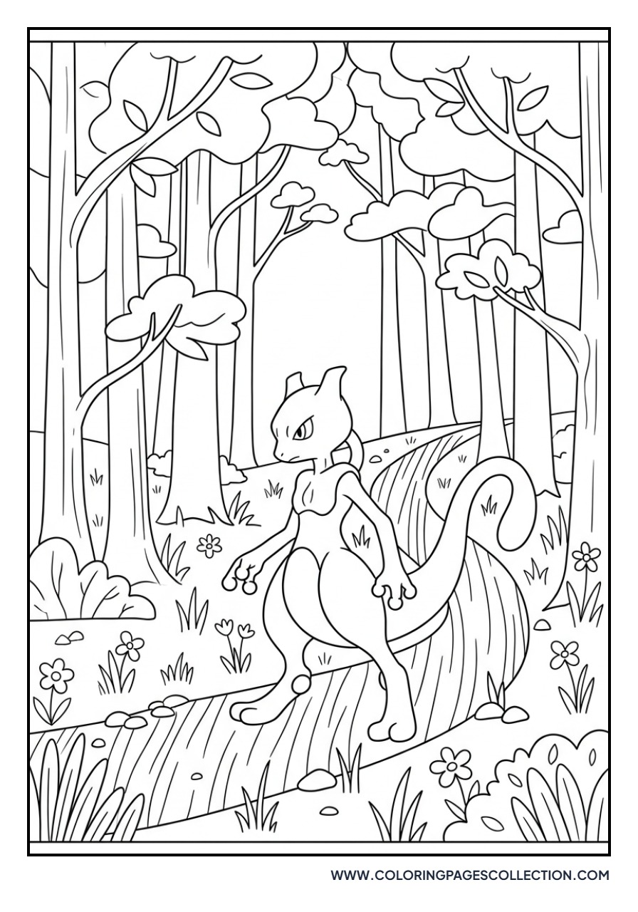 Mewtwo in the Forest