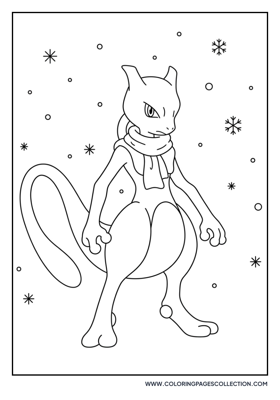 Mewtwo in Winter