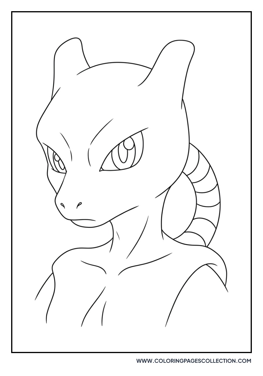 Mewtwo Portrait Face