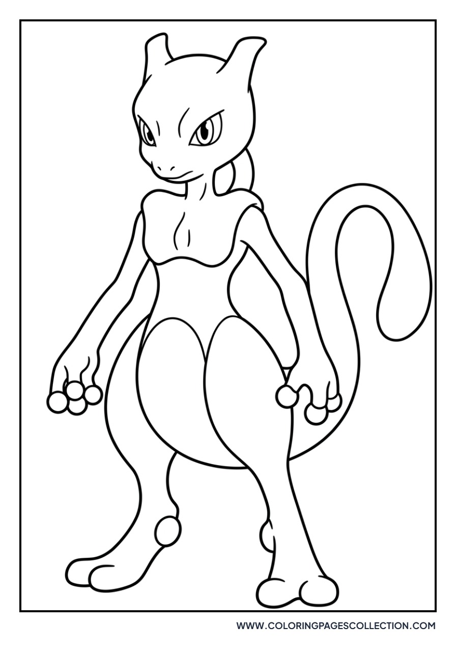 Mewtwo Standing Calmly