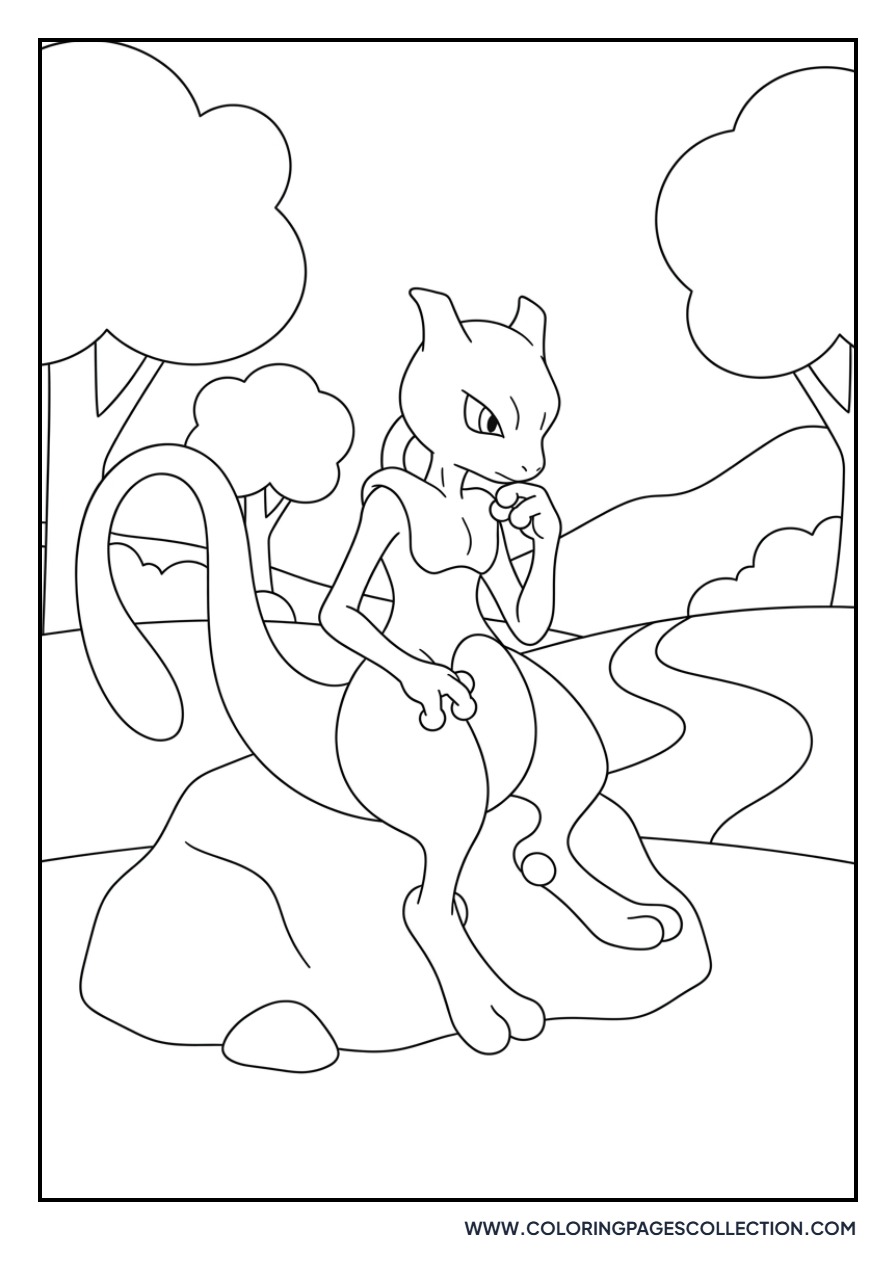 Mewtwo Thinking Pose