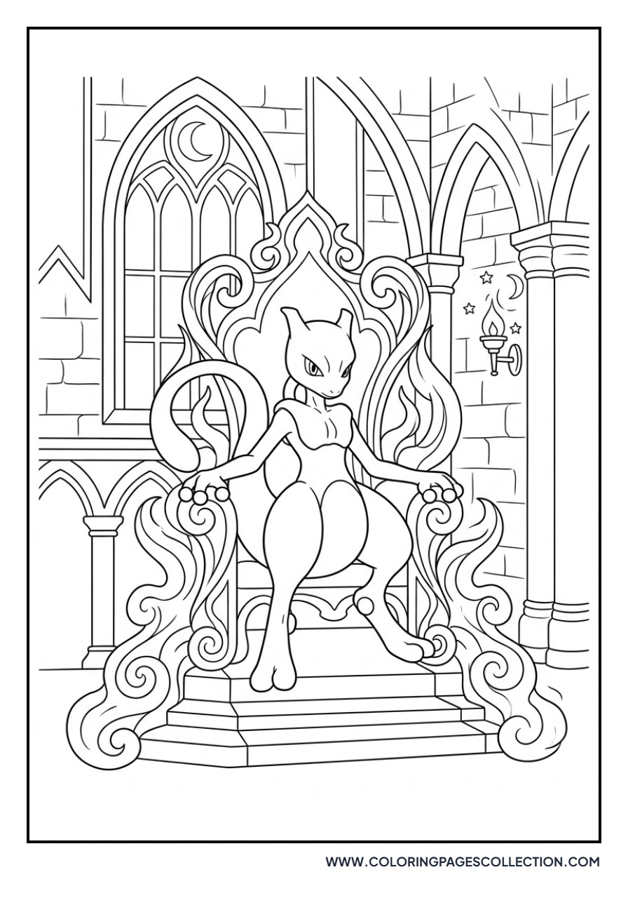 Mewtwo's Masterful Throne