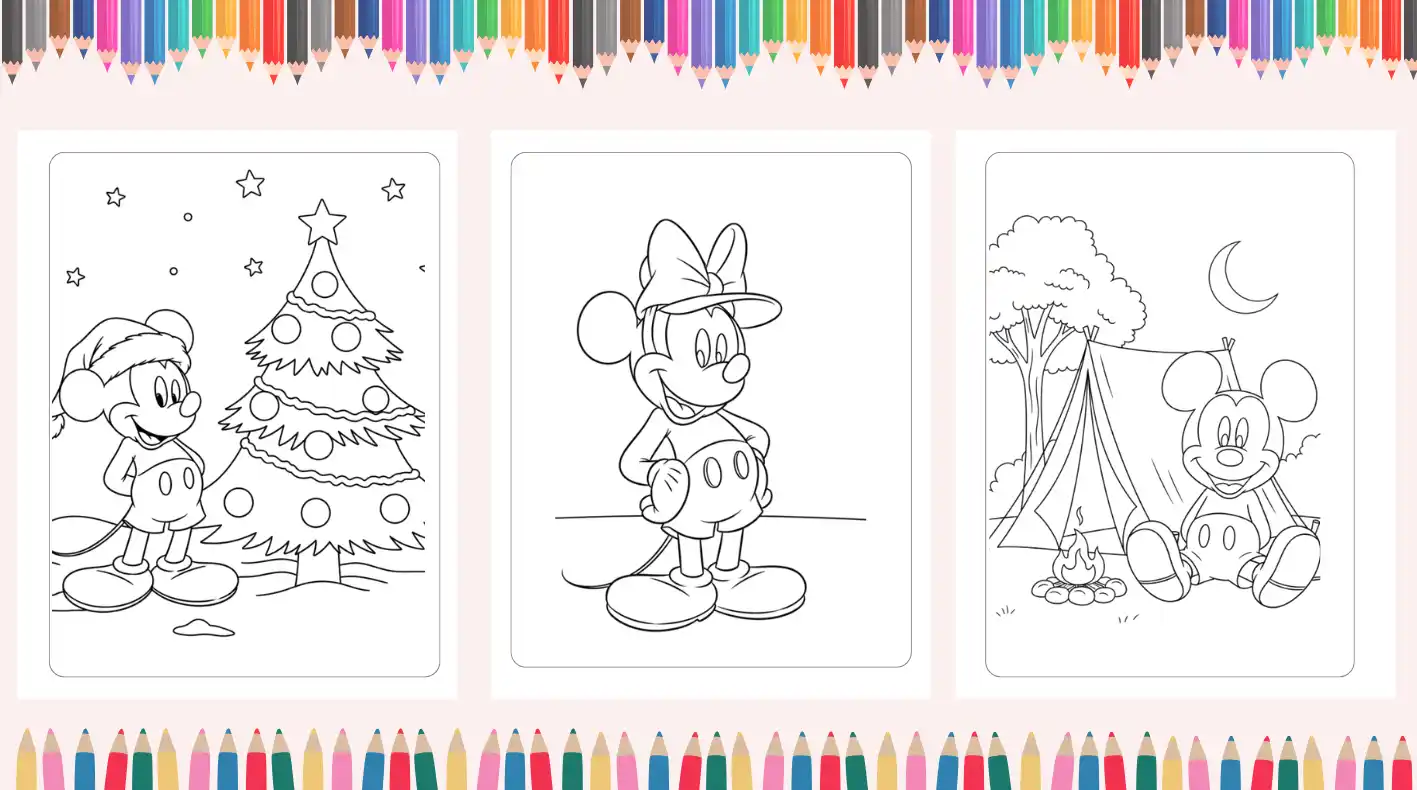 60+ free printable Mickey Mouse coloring pages for kids