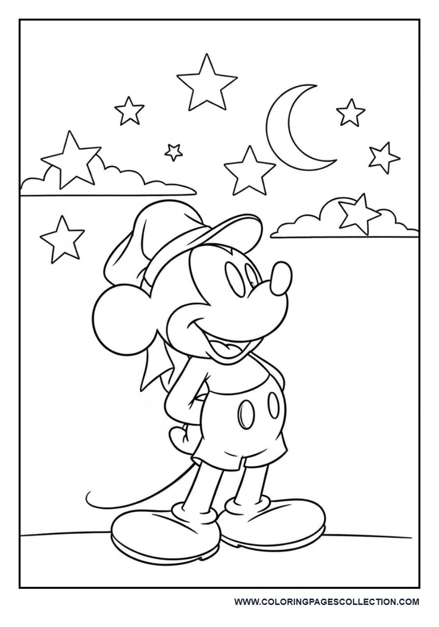 Mickey and a Starry Sky