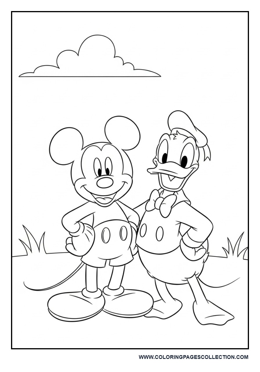 Mickey and Donald Duck