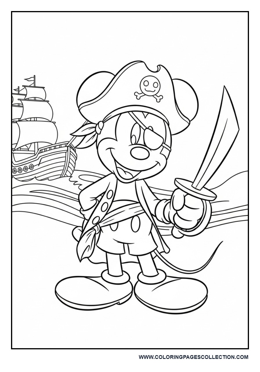 Mickey as a Pirate