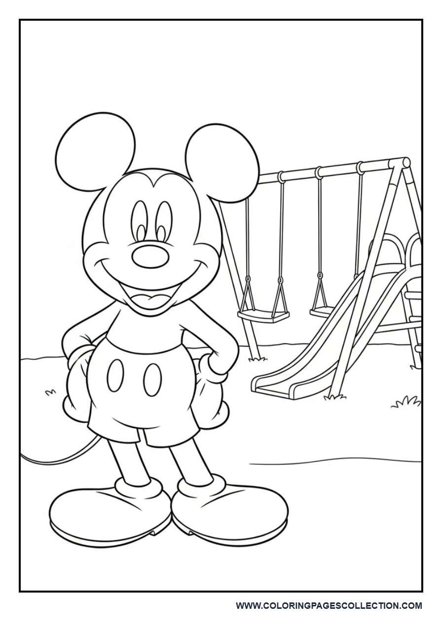 Mickey at Playground
