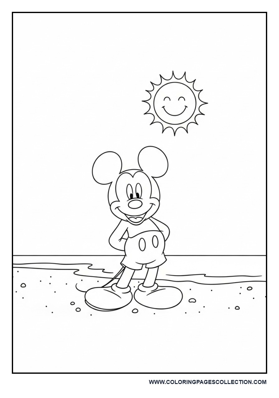 Mickey at the Beach