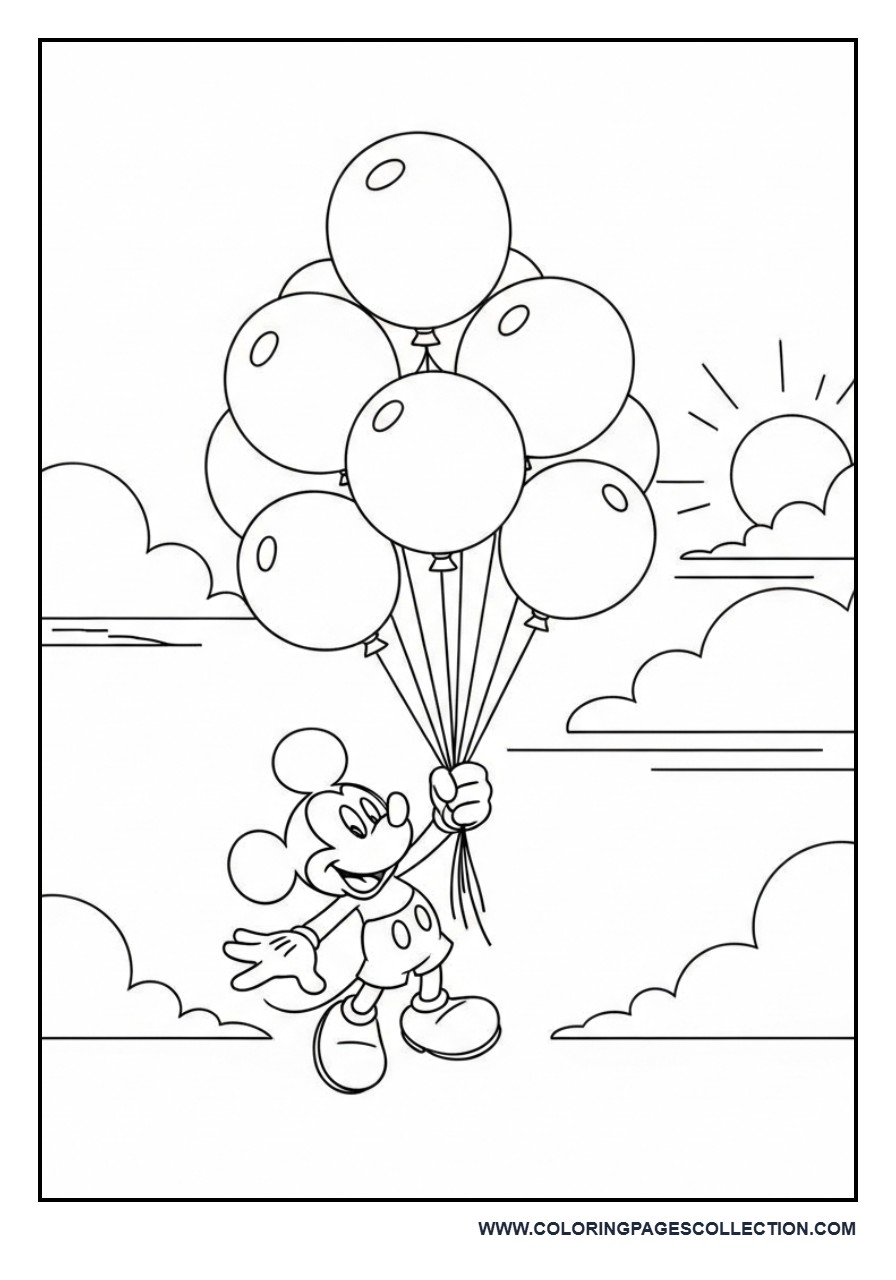 Mickey Flying in the Sky
