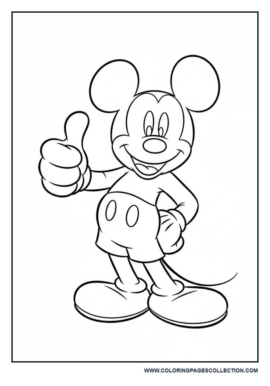 Mickey Giving Thumbs Up