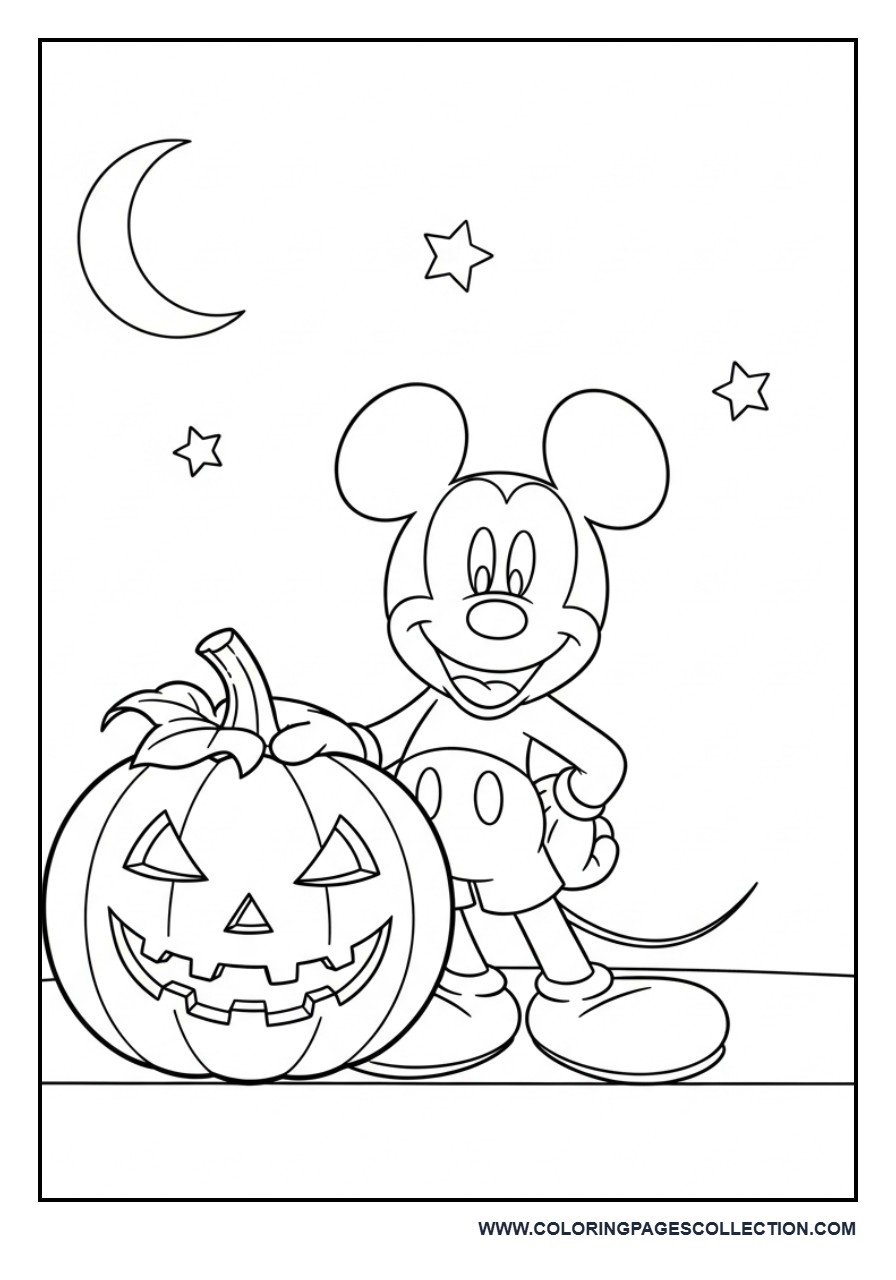 Mickey Halloween Pumpkin
