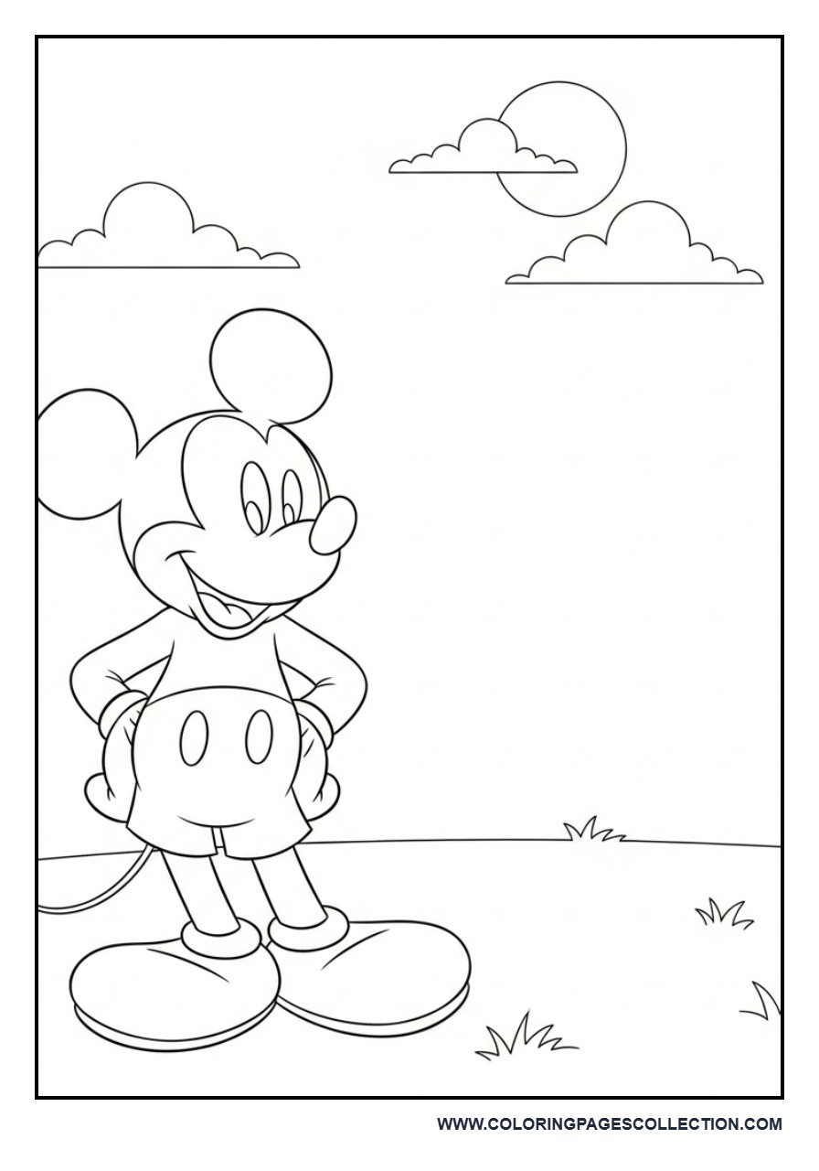 Mickey in a Sunny Park