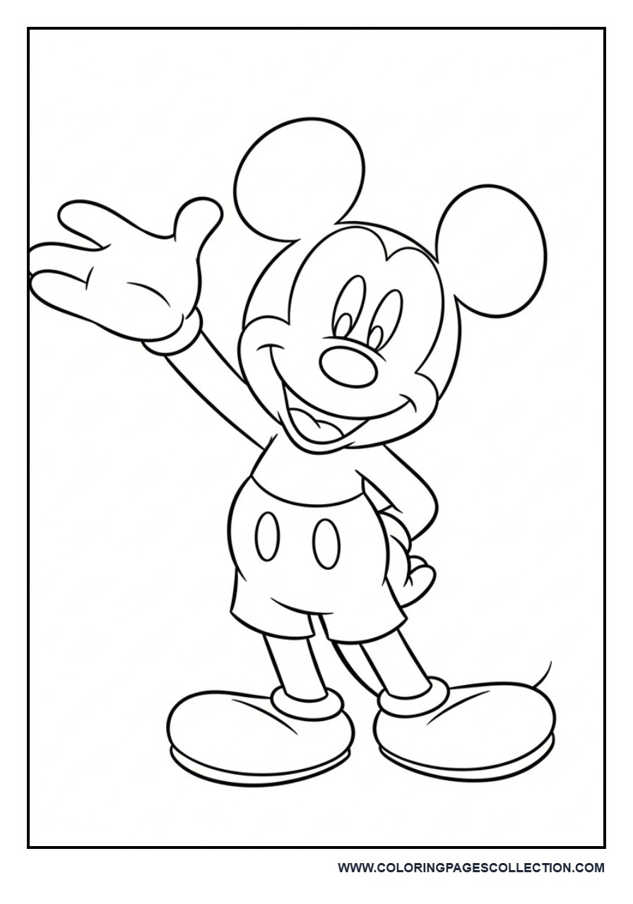 Mickey Waving Hand