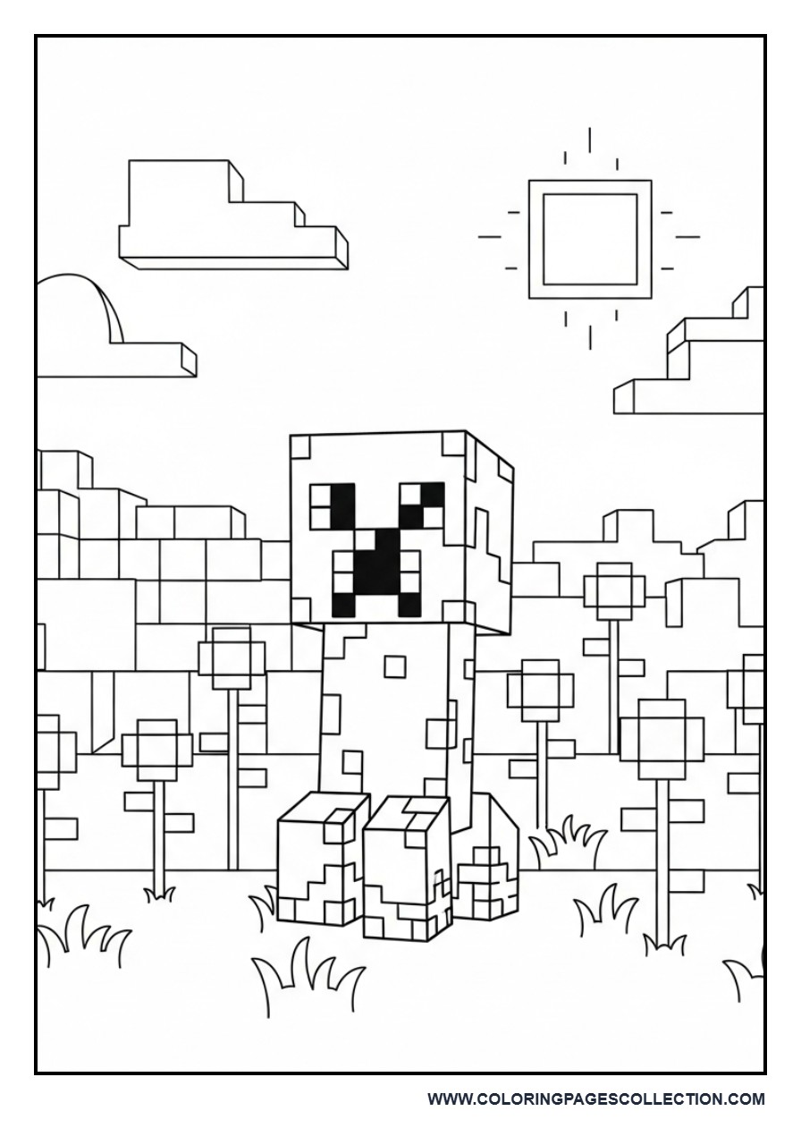 Creeper in Grass Field