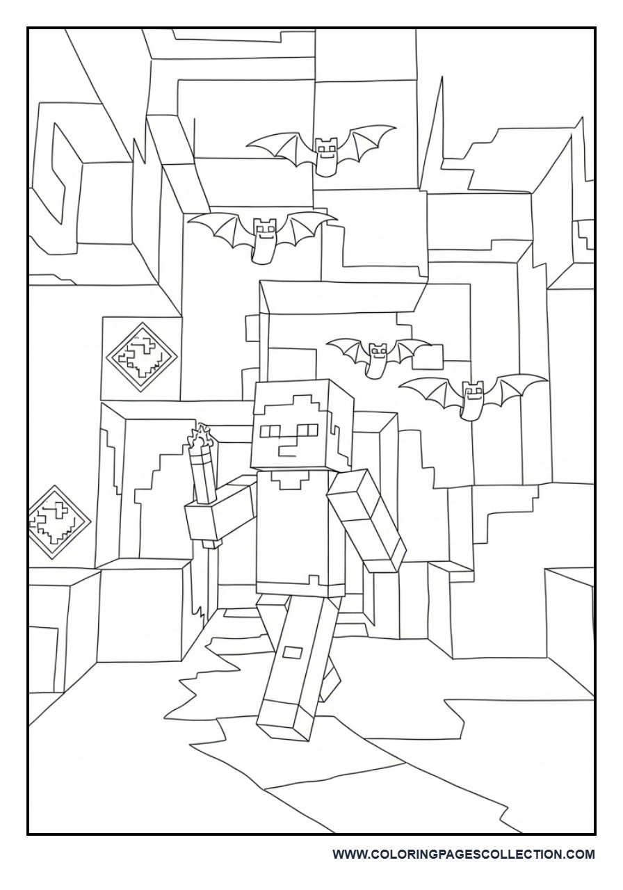 Minecraft Cave Exploration