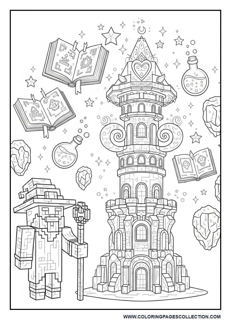 Minecraft Magic Wizard Tower