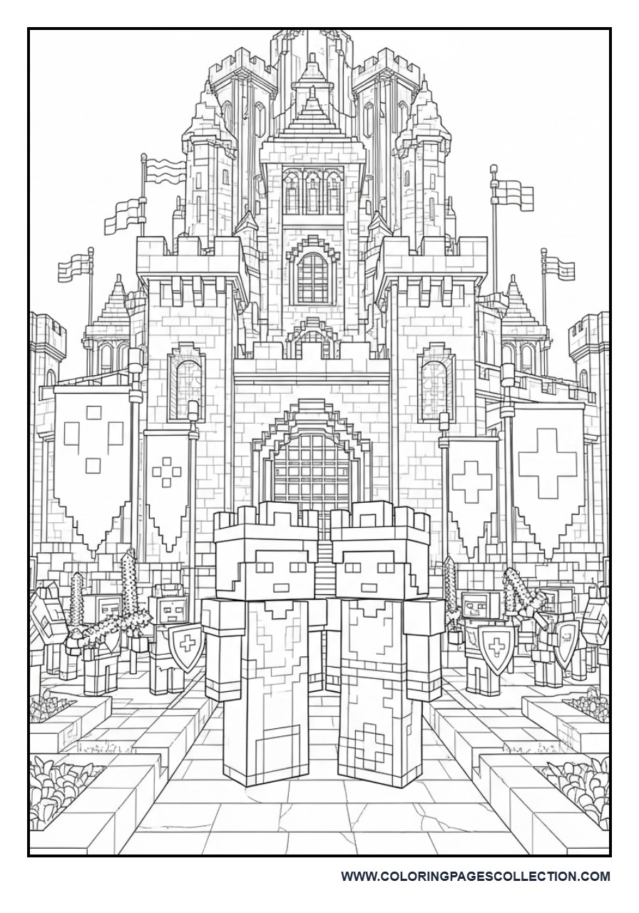 Minecraft Royal Kingdom Scene
