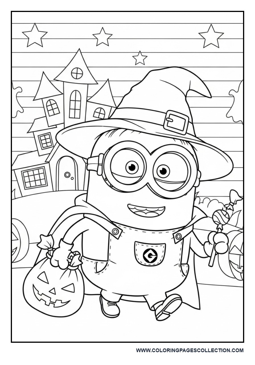 Halloween Minion Trick-or-Treating