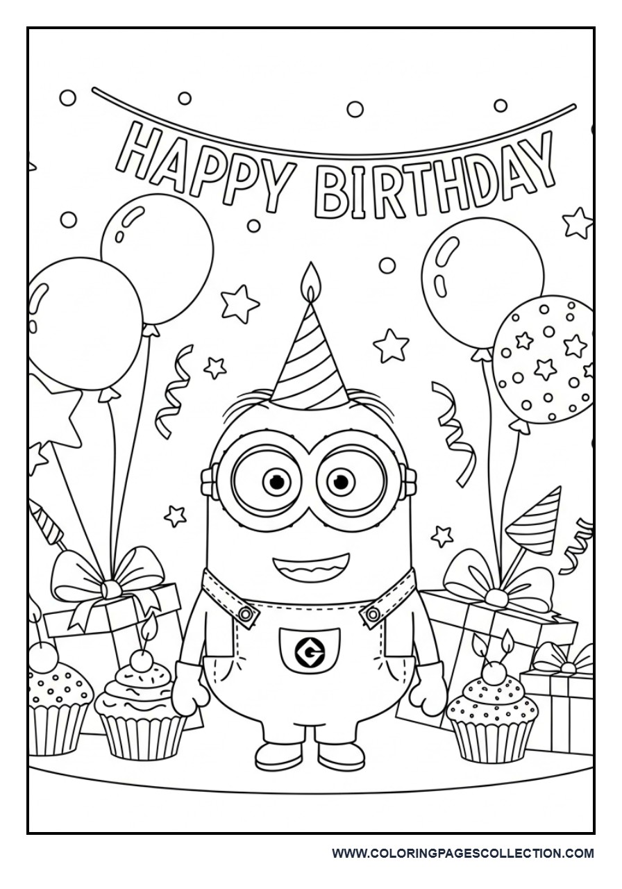 Kawaii Minion Birthday Party