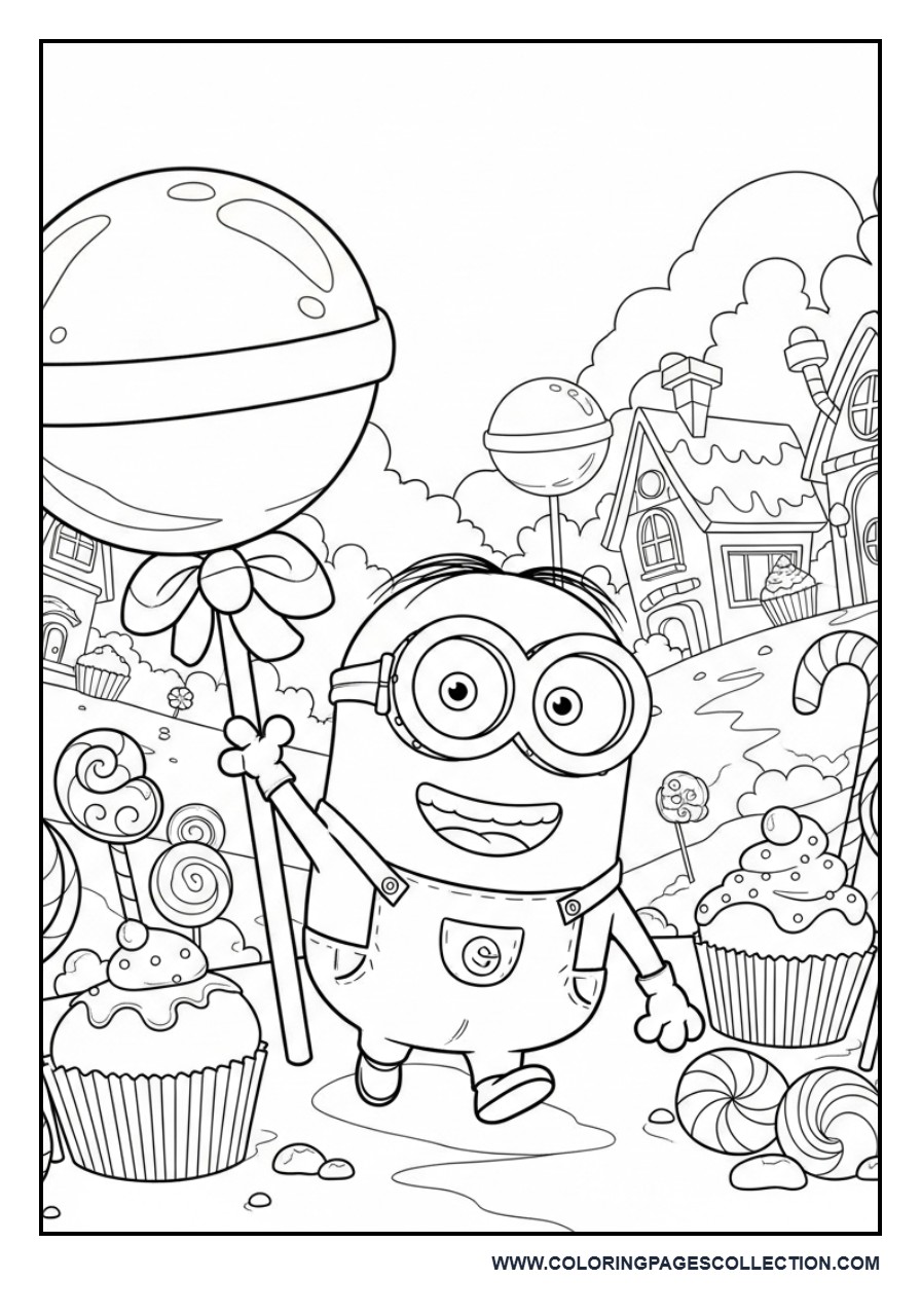 Minion at a Candy Land