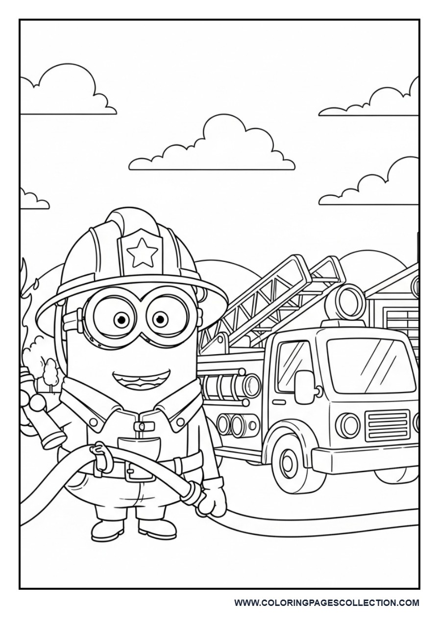 Minion Firefighter Hero