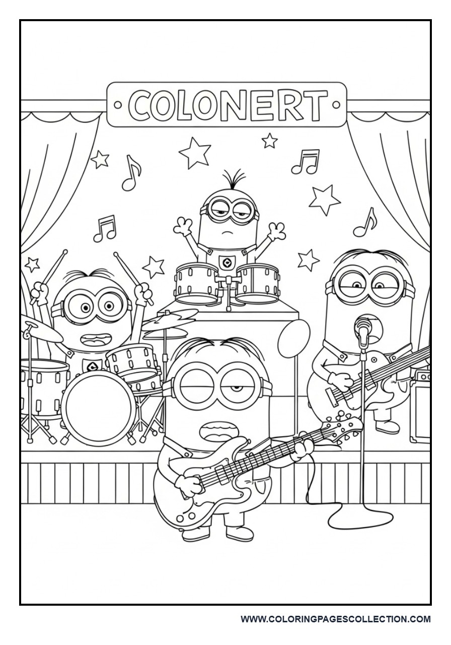 Minion Music Band Performance