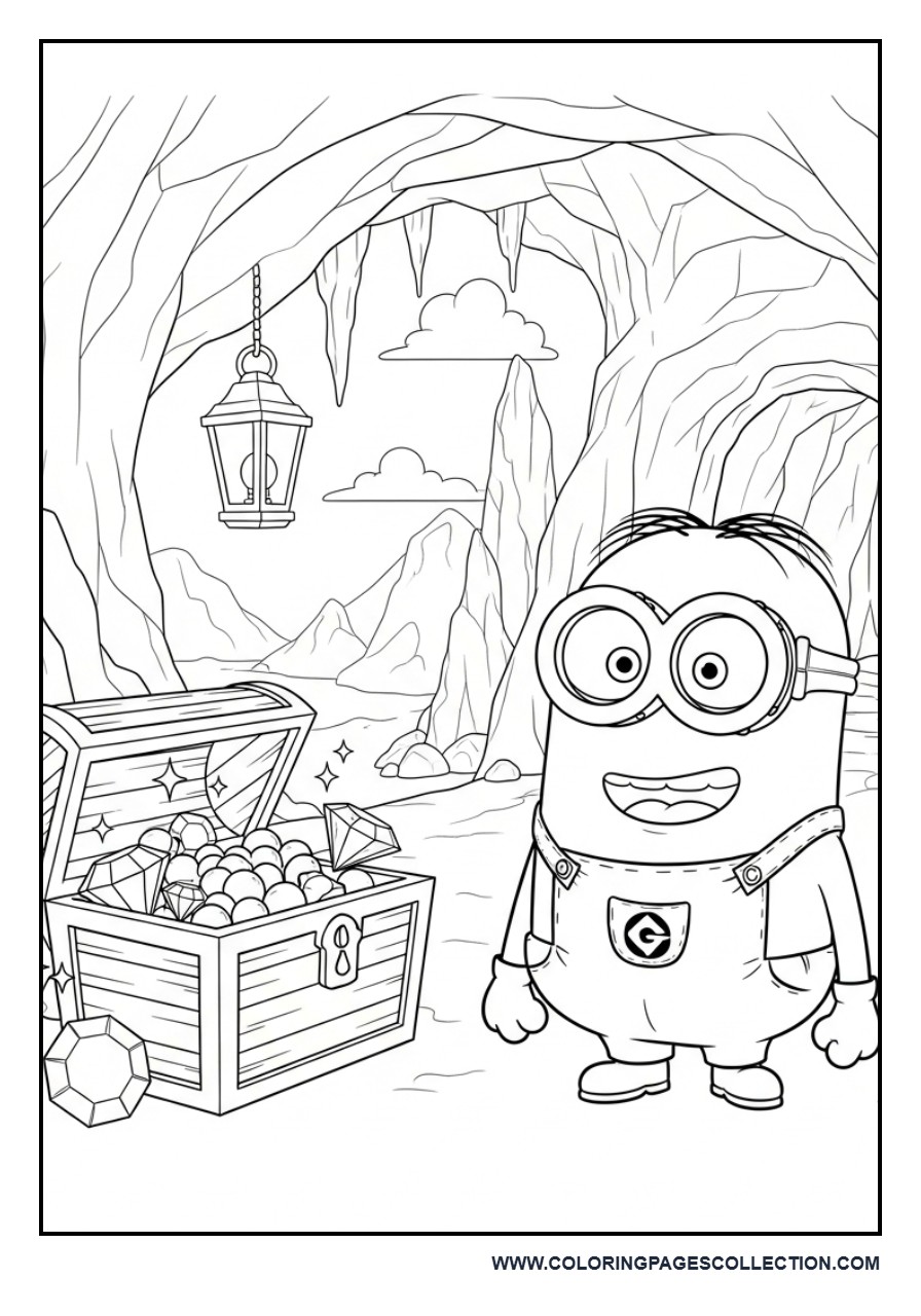 Minion on a Treasure Cave Adventure